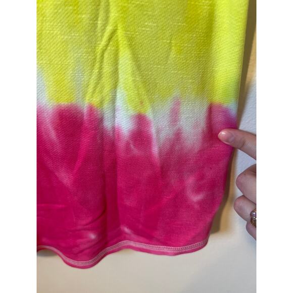 new nwt Chaser szS Small rainbow multi ombre dress tunic colorful summer crew - Picture 5 of 5